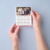 Budget 2023 Rose Gold Moderne Foto Kalender Karte (Gruppe)