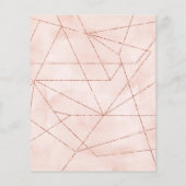 Budget 2023 Rose Gold Moderne Foto Kalender Karte (Hinten)