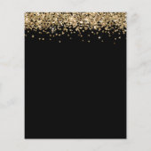 Budget 2024 Abschluss Gold Glitzer Black Invite (Rückseite)