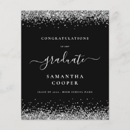 Budget 2024 Grad Silver Glitzer Black Ankündigung