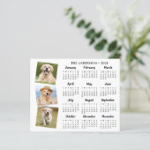 Budget 2026 Custom Pet Foto Dog Calendar Card (Stehend Vorderseite)