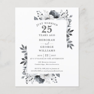 Budget 25. Hochzeitstag Blumen Einladung
