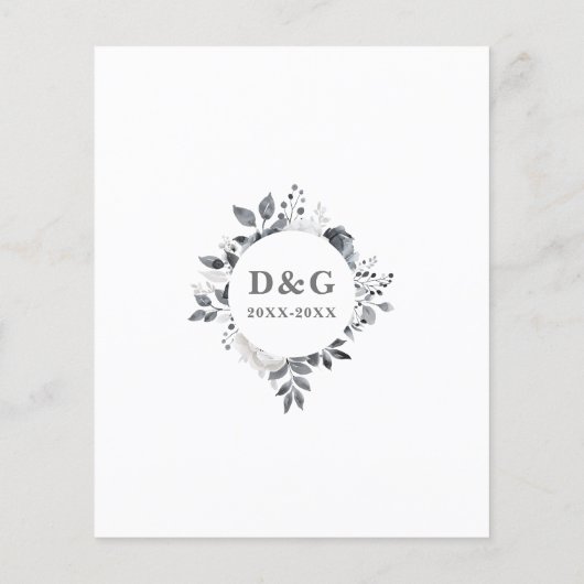 Budget 25. Hochzeitstag Blumenladen (Rückseite)