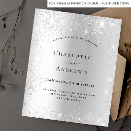 Budget 25. Hochzeitstag Silberner Glitzer