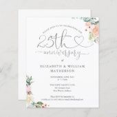 Budget 25 Jahre Herzblut Einladung (Vorne/Hinten)