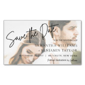 Budget 25 Speichern Sie den Termin für den Kaufver Magnetische Visitenkarte (Vorderseite)