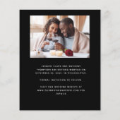 Budget 2-Foto Boho Arch Black Save the Date (Rückseite)