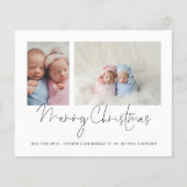 Budget 2 Foto Collage Baby Twins Erste Weihnachten (Vorderseite)