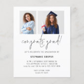 Budget 2 Foto Glückwunsch Grad 2024 Graduate Invit (Vorderseite)