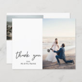 Budget 2 Foto Moderne Kalligraphie Vielen Dank (Vorne/Hinten)