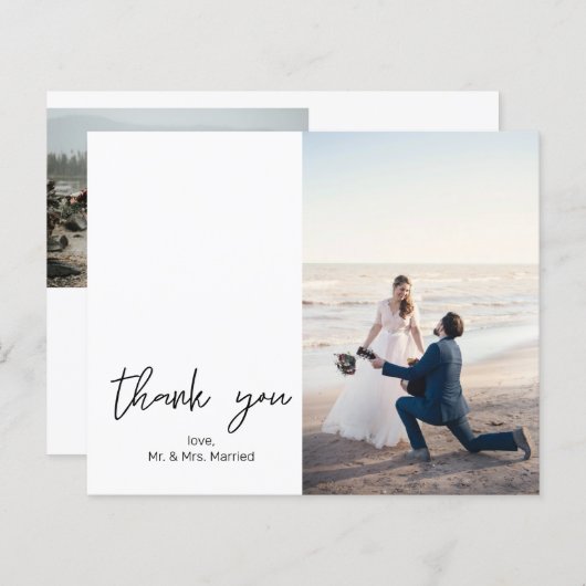 Budget 2 Foto Moderne Kalligraphie Vielen Dank (Vorne/Hinten)