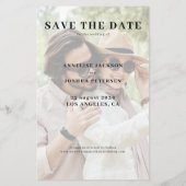 Budget 2 Foto Moderne lässige Hochzeit sparen das  Flyer (Hinten)