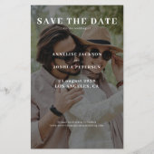 Budget 2 Foto Moderne lässige Hochzeit sparen das  Flyer (Hinten)