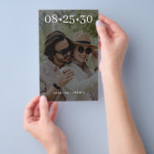 Budget 2 Foto Moderne lässige Hochzeit sparen das  Flyer (Handgriff)