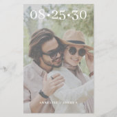 Budget 2 Foto Moderne lässige Hochzeit sparen das Flyer (Vorne)