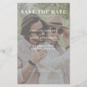 Budget 2 Foto Moderne lässige Hochzeit sparen das Flyer (Hinten)