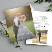 Budget 2 Foto Moderne Typografie Hochzeit danke