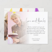 Budget 2 Foto Overlay Geburtstagsparty Danke (Vorne/Hinten)