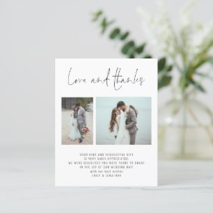 Budget 2 Foto QR Code Hochzeit Liebe Dank