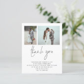 Budget 2 Foto QR Code Hochzeit Vielen Dank (Stehend Vorderseite)