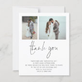 Budget 2 Foto QR Code Hochzeit Vielen Dank (Vorderseite)