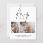 Budget 2 Foto QR Code Online Wedding RSVP ENC (Vorderseite)