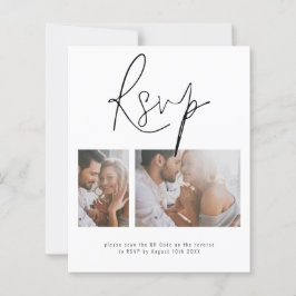 Budget 2 Foto QR Code Online Wedding RSVP ENC