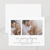 Budget 2 Foto Reise beginnt Verlobung Ankündigung (Vorne/Hinten)