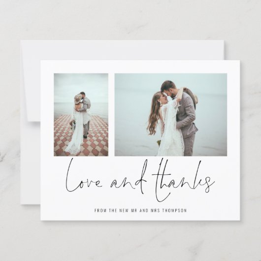 Budget 2 Foto Script Hochzeit Liebe und danke (Vorderseite)