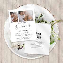 Budget 2 Foto Script QR Code Einladung Hochzeit