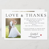 Budget 2 Fotos Liebe und danke Hochzeit danke (Vorne/Hinten)
