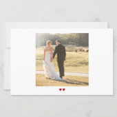 Budget 2 Fotos Liebe und danke Hochzeit danke (Rückseite)