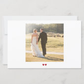 Budget 2 Fotos Moderne Hochzeit Vielen Dank (Rückseite)