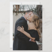 Budget 2 Fotos Moderne Overlay-Einladung (Rückseite)