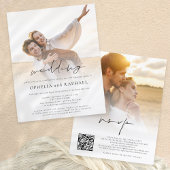Budget 2 Fotos Overlay Boho Hochzeit Einladung