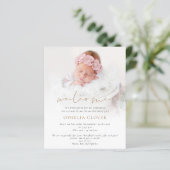 Budget 2 Fotos Overlay Gold Willkommensgeburt (Stehend Vorderseite)