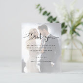 Budget 2 Fotos Overlay Wedding Vielen Dank (Stehend Vorderseite)