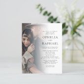 Budget 2 Fotos QR Code Bohemisch Hochzeitsstimme E (Stehend Vorderseite)