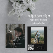 Budget 2 Fotos QR CODE Skript Hochzeit Einladung Flyer