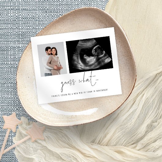 Budget 2 Fotos schätzen Schwangerschaftsankündigun