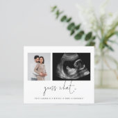 Budget 2 Fotos schätzen Schwangerschaftsankündigun (Stehend Vorderseite)