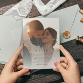 Budget 2 Photo Simple Wedding Invitation Einladung
