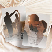 Budget 2 Photo Simple Wedding Invitation Einladung