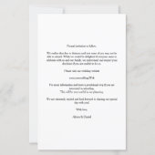 Budget 2 Photos Chic Collage Wedding Minimalist (Rückseite)