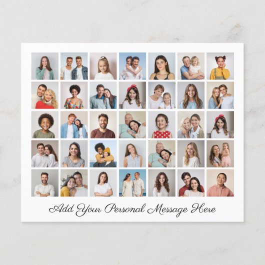 Budget 35 Foto Collage Ihre eigene Grußkarte hinzu (Vorderseite)