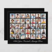 Budget 35 Foto Collage Ihre eigene Grußkarte hinzu (Vorne/Hinten)