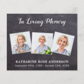 Budget 3 Foto Beerdigung Vielen Dank Ihr Card Beil (Vorderseite)