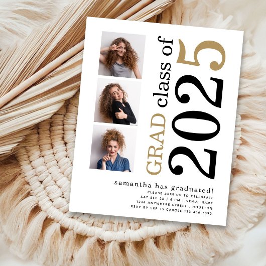 Budget 3 Foto Black Gold 2025 Abschluss Einladung