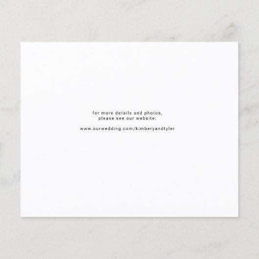 Budget 3 Foto Collage Moderne Hochzeit rett Datum Flyer (Hinten)