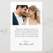 Budget 3 Foto Collage Wedding Danke Karte (Rückseite)